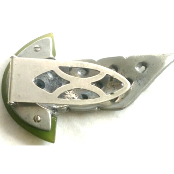 Art Deco Vintage Bakelite Dress/Fur Clip - Picture 3 of 4